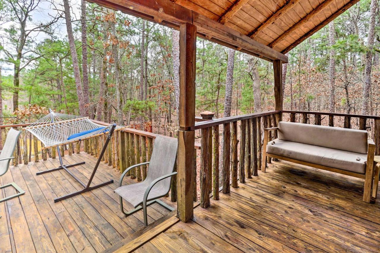 Broken Bow Log Cabin With Fire Pit, Pond, And Deck! ภายนอก รูปภาพ